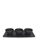 Villeroy & Boch Manufacture Rock 3-Piece Dip Bowls Set