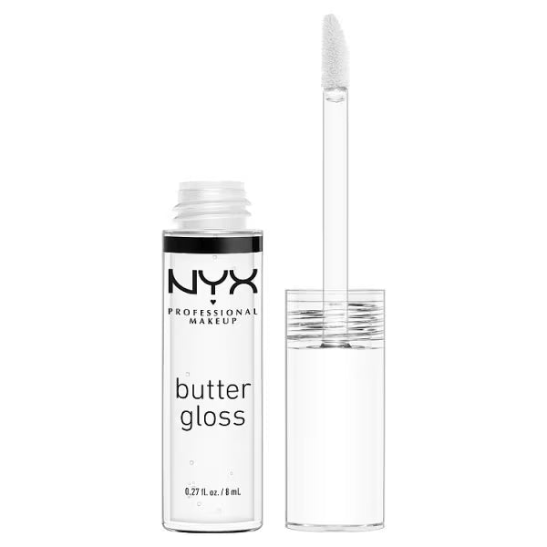 NYX Professional Makeup Lip Gloss Clear Butter Gloss, imported from the UK