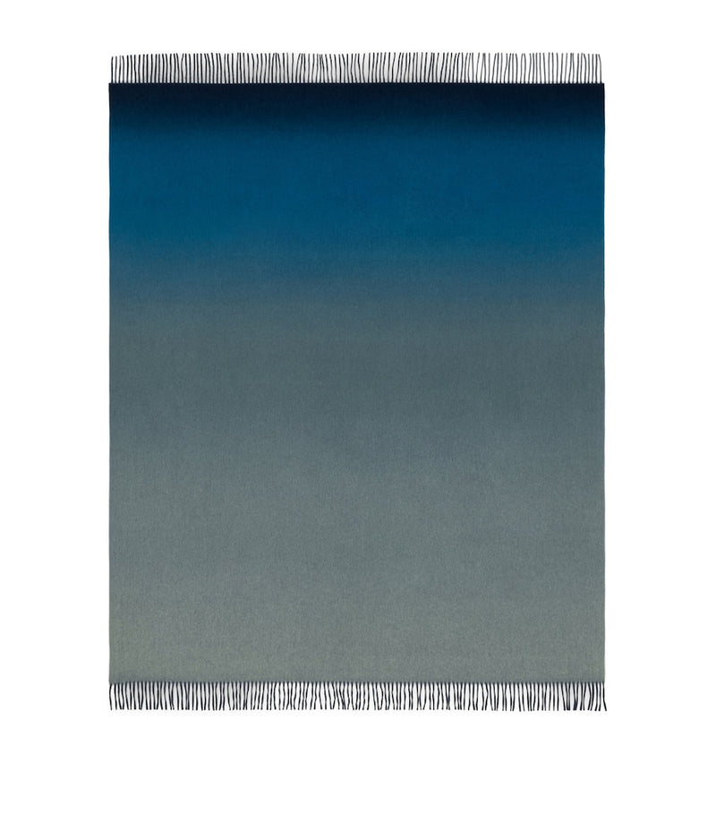 Begg x Co cashmere ombré throw blanket 147cm x 183cm - British product