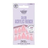 Elegant Touch Acrylic French No 6 Gel Polish Kit Coffin Shape British