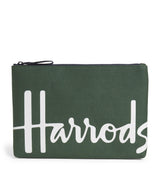 Harrods Medium Cotton Logo Storage Pouch