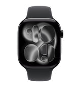 Apple Watch Series 11 Jet Black with Black Sport Band Smartwatch 46mm Medium/Large