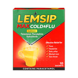 Lemsip Max Cold & Flu Lemon Sachets 10 Pack