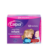 Calpol Sugar Free Infant Suspension Sachets Strawberry Flavoured 12s
