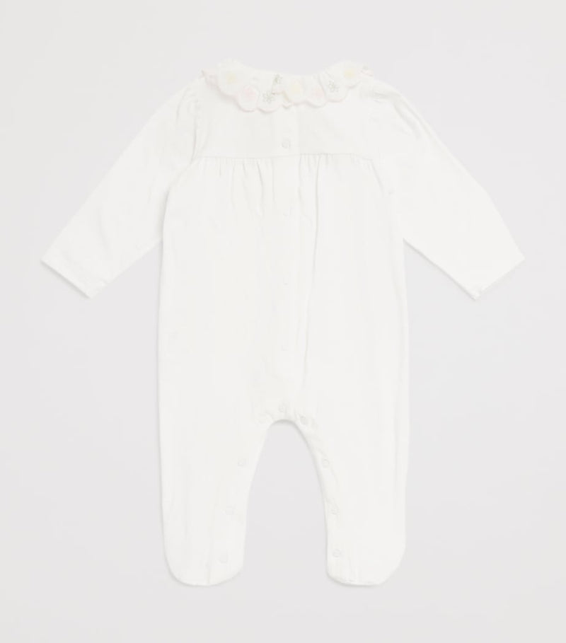 Patachou cotton embroidered all-in-one for ages 1-24 months, imported from the UK