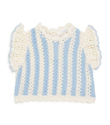 Louise Misha Cotton Crochet Lyse Baby Top (6-24 Months)
