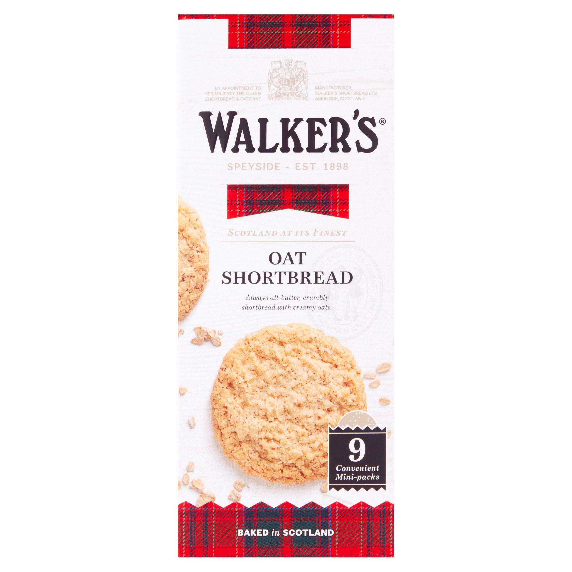 Walker's Oat Shortbread x9 171g Shortbread Sainsburys