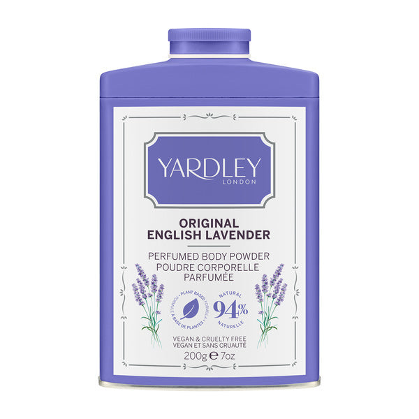 Yardley English Lavender Body Powder 200g (British brand)