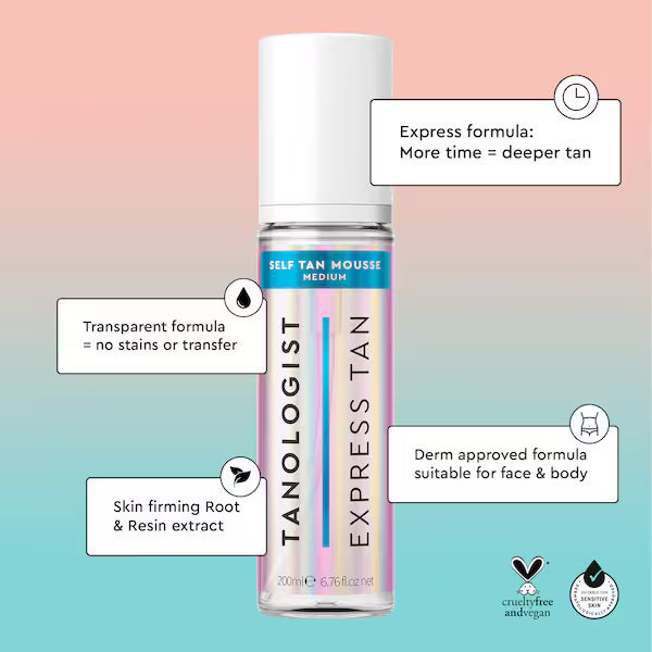 Tanologist Clear Self Tan Mousse Medium (British brand)
