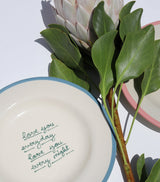 Handmade Ceramic Love Message Plate 22cm