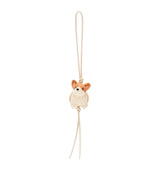 LOEWE Felt Corgi Charm Keychain