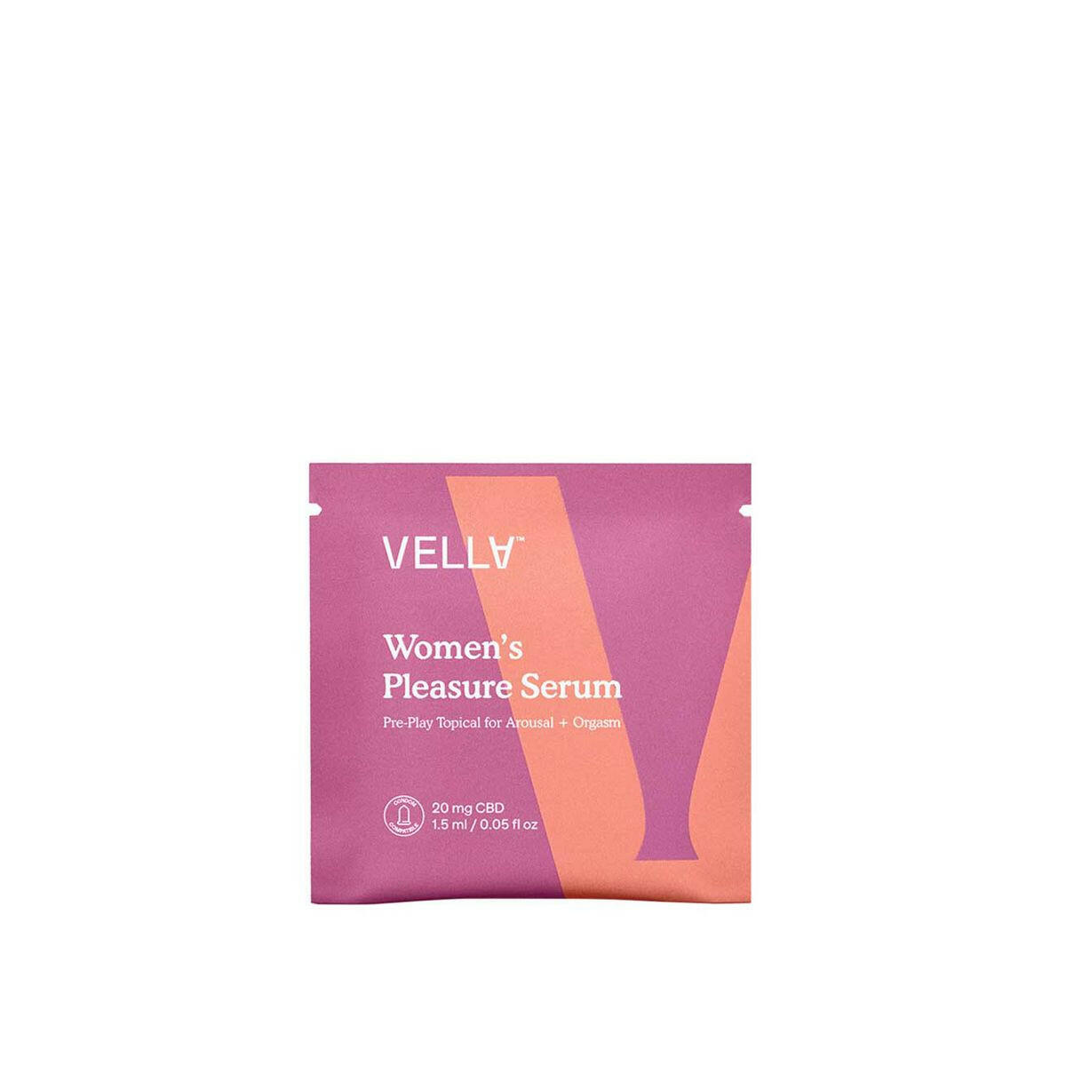 Vella Women's Pleasure Serum Single Use Sachet 1.5ml (20mg CBD) Body Care Boots