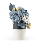 Lladró porcelain vase with flowers figurine 44cm, UK version