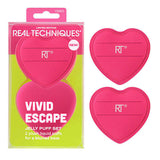Real Techniques Jelly Puff Twin Set Vivid Escape Makeup Sponges