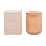 Serenity Breathe scented candle Eucalyptus Sage & Vetiver 120g (British brand)