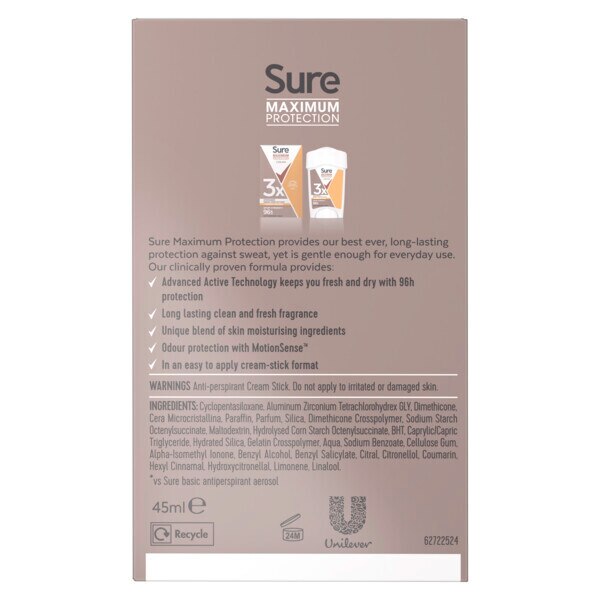 Sure Antiperspirant Deo Stick Max Pro Sport Strength 150ml. GOODS Superdrug