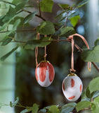 Royal Copenhagen Spring 2025 Redstart Eggs set of two decorative hanging ornaments, imported from the UK