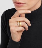 Bvlgari Serpenti Scaglie ring yellow gold and diamond - British product