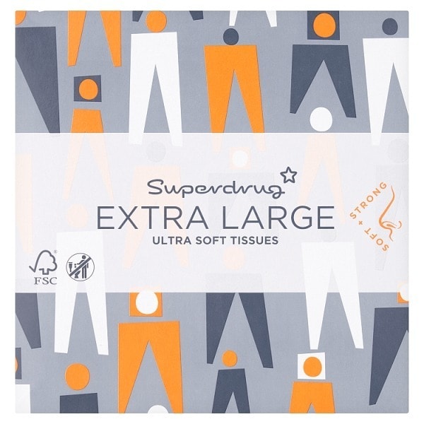 Superdrug Extra Large Ultra Soft Compact Tissues 2ply GOODS Superdrug