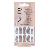 Nail HQ Almond Chocolate Glaze Nails 24 Pieces