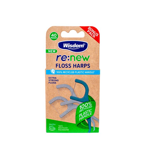 Wisdom re:new Floss Harps 40 Pack GOODS Superdrug