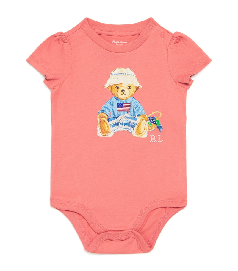Ralph Lauren Kids Cotton Polo Bear Bodysuit (3-24 months)