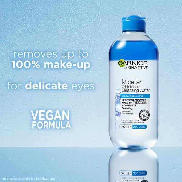Garnier micellar cleansing water delicate skin 400ml, UK version