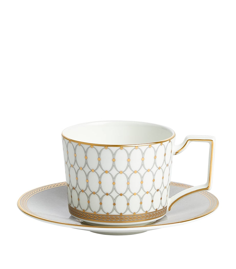 Wedgwood Renaissance Grey teacup and saucer 250ml (British brand)