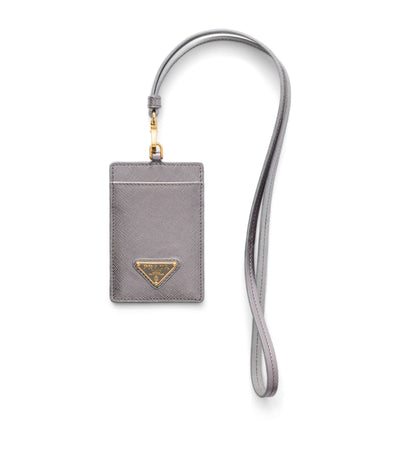 Prada Saffiano Skinn Kortholder ID og Bagasjelapp