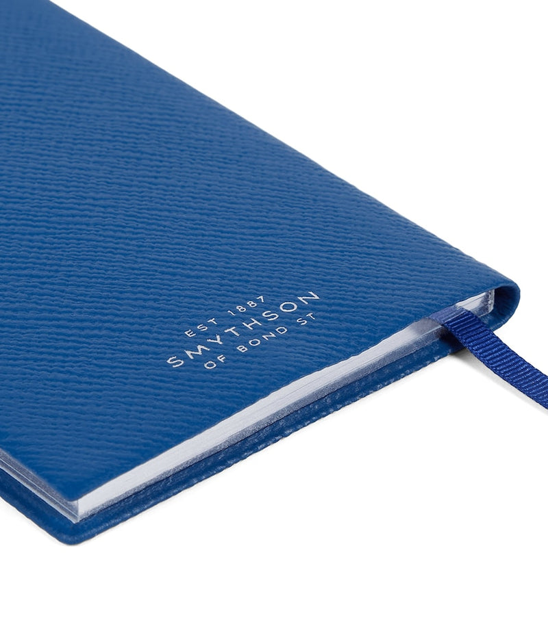Smythson Panama leather weekly diary 2026 with approx. H14cm x W9cm size (British brand)