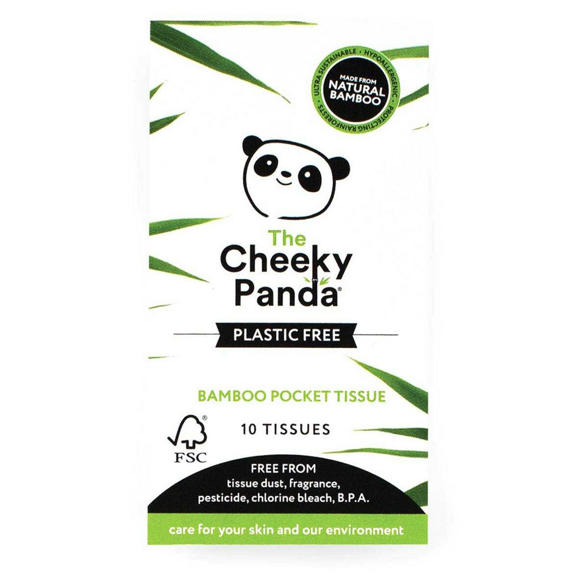 The Cheeky Panda Bamboo Pocket Tissues Single 10s GOODS Boots