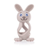 Brush Baby Bobbie Bunny teether toy Cappuccino Grey - British product