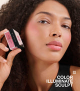 Loose Powder Blush with Four Sculpting Shades and Powder Puff
