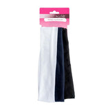 Brushworks Jersey Headbands 3 Pack Classic Colours Cotton Hair Band