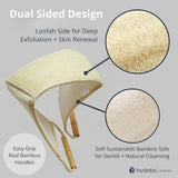 Bamboo Loofah Dual Sided Back Strap - British product