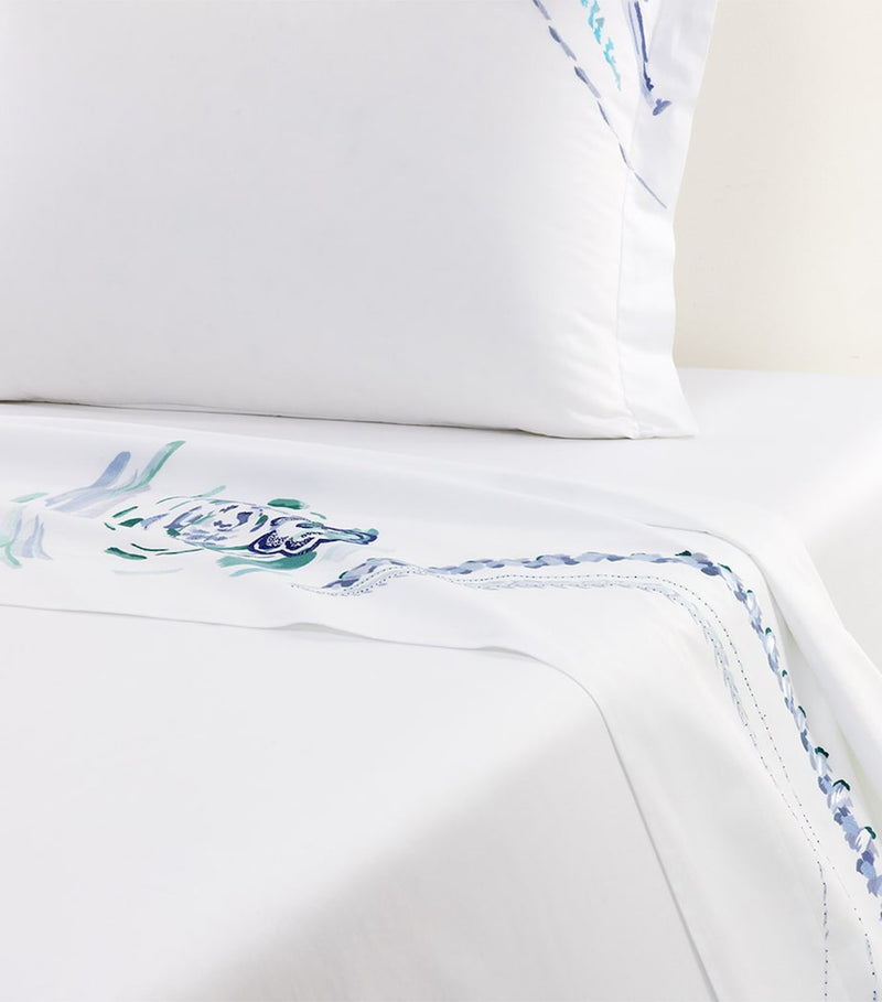 Yves Delorme Abysses double flat sheet 240cm x 320cm (British brand)