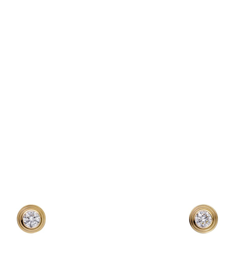 Cartier Extra-Small Yellow Gold and Diamond Cartier d'Amour Earrings