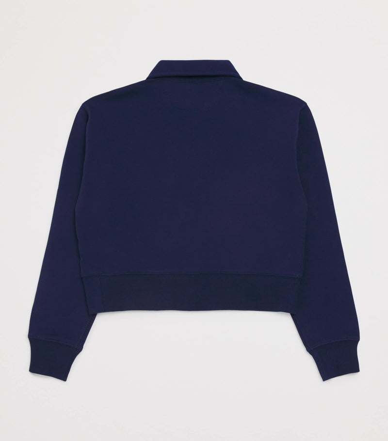 Ralph Lauren Kids Cotton-Blend Quarter-Zip Sweatshirt 6-14 Years, imported from the UK