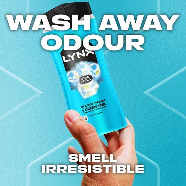 Lynx 3-in-1 body wash Ice Chill 500ml, UK version