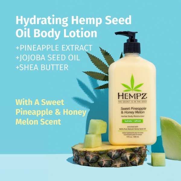 Hempz Sweet Pineapple Honey Melon Moisturiser 500mL, UK version