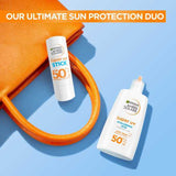 Garnier Ambre Solaire SPF 50+ sun stick 9g - British product