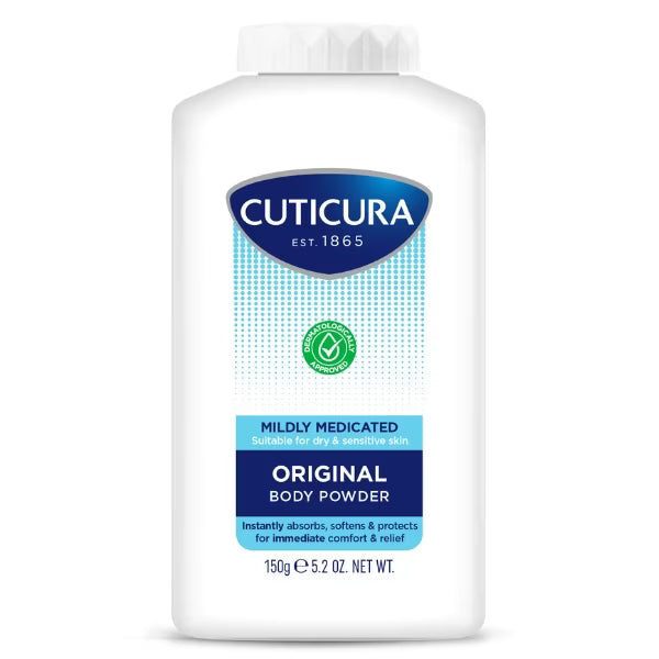 Cuticura body powder mild medicated 150g - British product