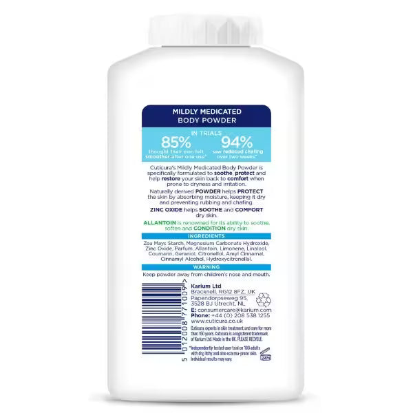 Cuticura body powder mild medicated 150g - British product