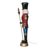 8ft (2.4m) Pre-lit Grand Nutcracker with 42 Colour LED and Music - McGrocer
