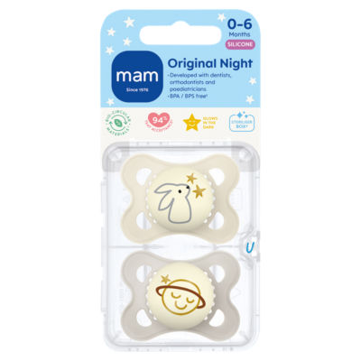 MAM Original Night soother for 0-6 months, imported from the UK