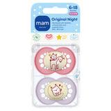 MAM Original Night Soother 6-18 months 2-pack, imported from the UK
