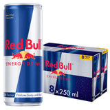 Red Bull energy drink 250ml 8 pack, imported from the UK