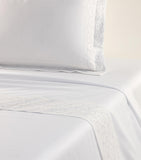 Yves Delorme Festons Super King Flat Sheet 270cm x 295cm (British brand)