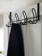 Black Over Door Hook for Towels and Dressing Gowns