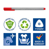 Staedtler Triplus Fineliner Coloured Pens 20 per pack GOODS M&S